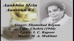 Aankhon Mein Lyrics - Suraiya | Shamshad