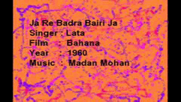 Ja Re Badra Lyrics - Lata Mangeshkar