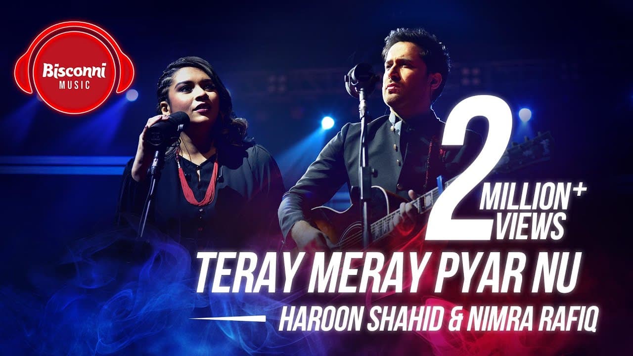 Teray Meray Pyar Nu Lyrics - Haroon Shahid | Nimra Rafiq by Bisconni Music