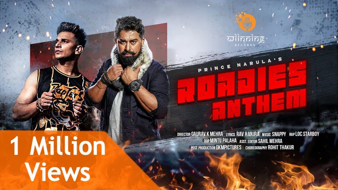 रोडीज़ ऐन्थम Roadies Anthem Lyrics - Prince Narula by Wiinning Records