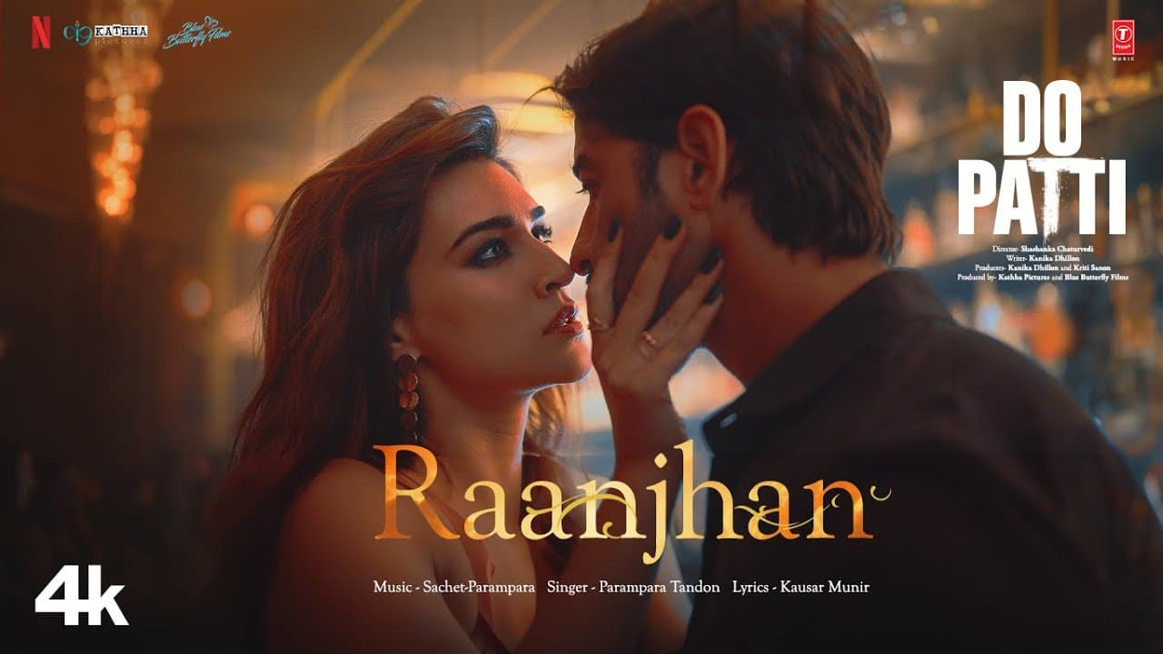 रांझण Raanjhan Lyrics - Kriti Sanon | Kajol | Brijendra Kala | Parampara Tandon by T-Series