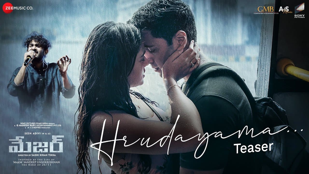 Hrudayama Lyrics - Saiee Manjrekar | Adivi Sesh | Sid Sriram by Zee Music Company