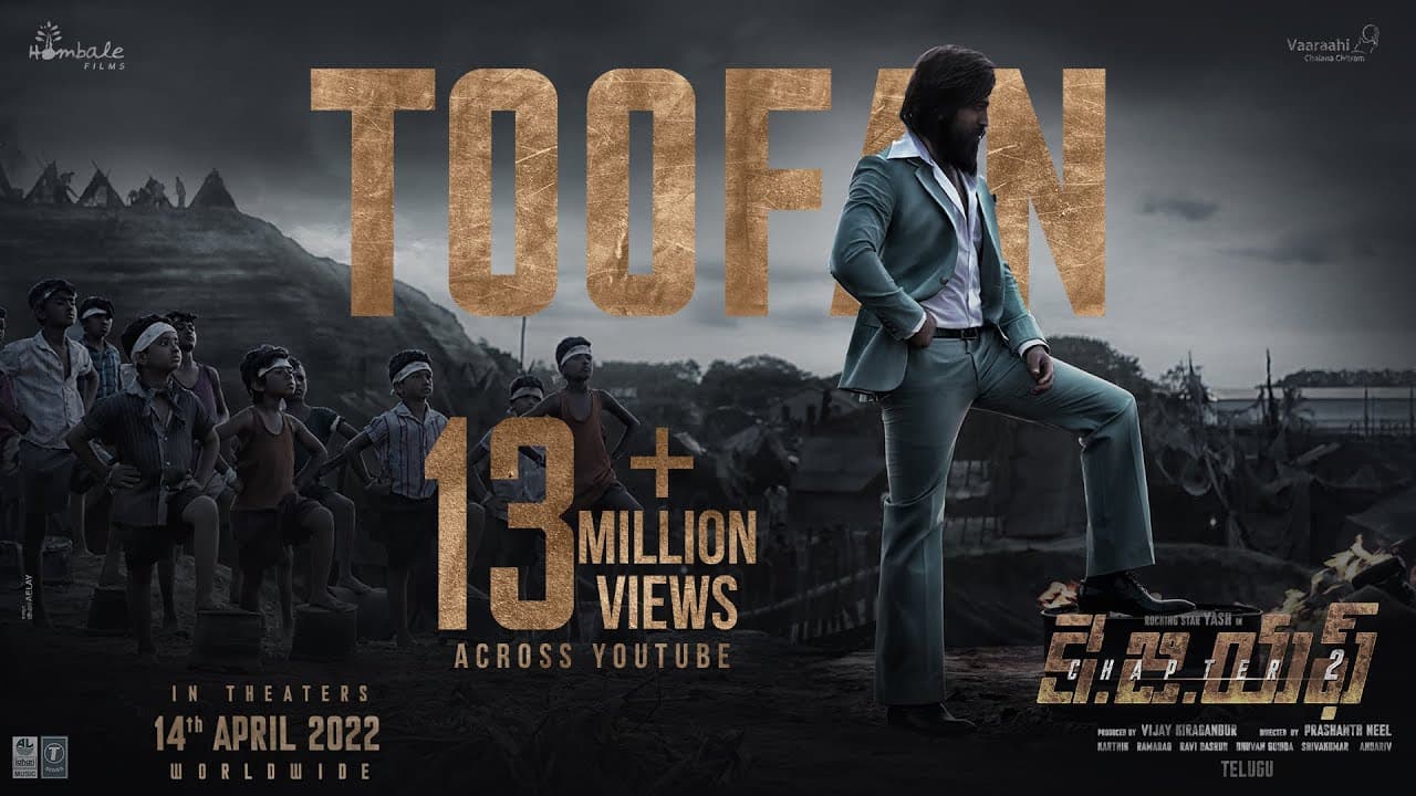 Toofan Lyrics - Yash | Srinidhi Shetty | Sri Krishna | Prudhvi Chandra by Lahari Music